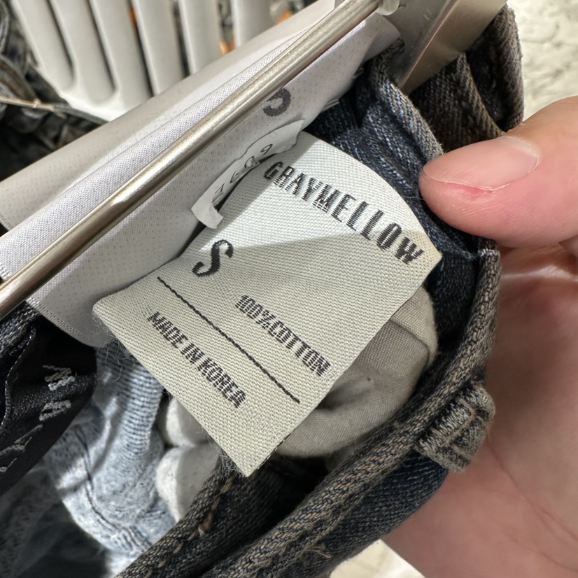 GRAYMELLOW東大門㊣直郵女裝新品25秋冬時尚休閑熱賣牛仔褲GRAYMELLOW牛仔褲