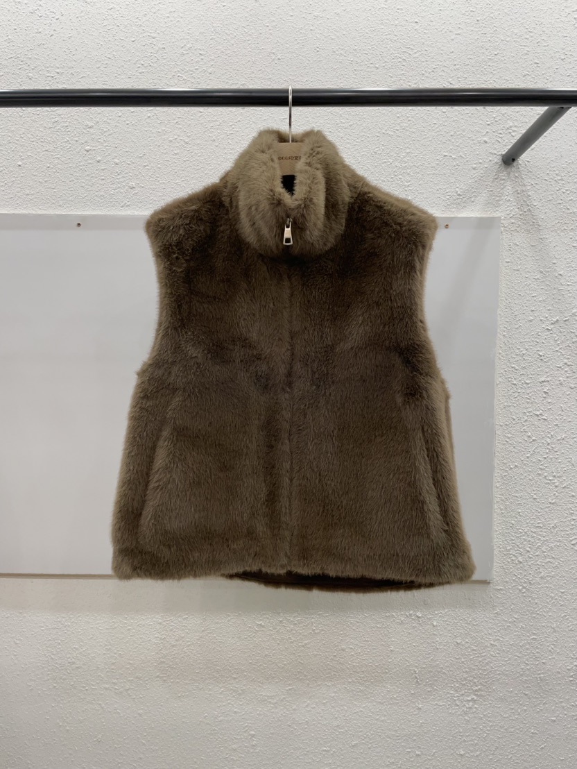 EGGPLANT韓國直郵㊣女裝新款時尚人氣熱賣25秋冬休閑馬甲貂皮EGGPLANT馬甲圖色3