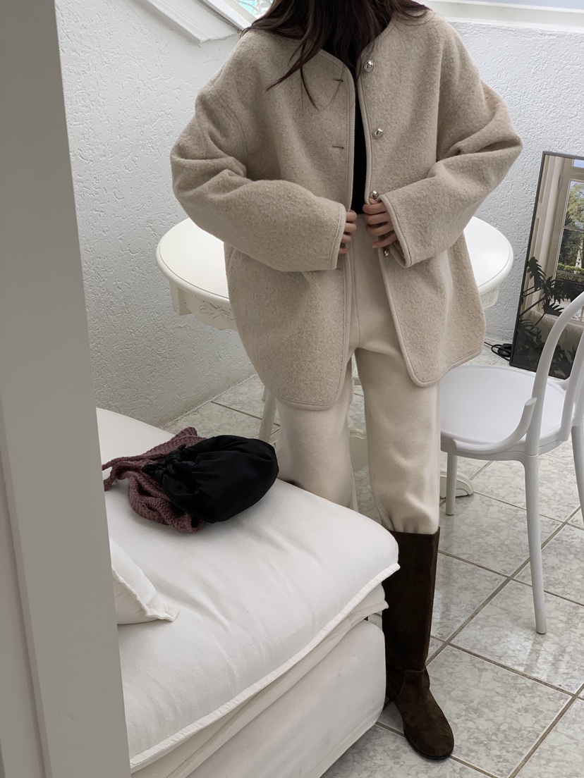 LOGARDEN韓國直郵㊣女士新品25秋冬休閑人氣真品時尚職業夾克LO GARDEN夾克