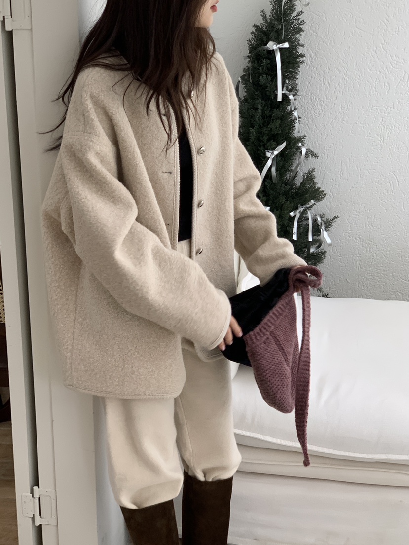 LOGARDEN韓國直郵㊣女士新品25秋冬休閑人氣真品時尚職業夾克LO GARDEN夾克