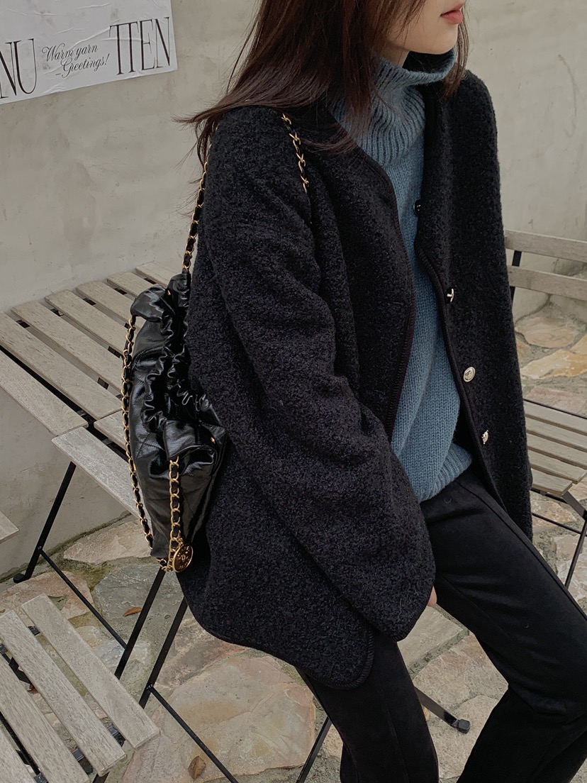 LOGARDEN韓國直郵㊣女士新品25秋冬休閑人氣真品時尚職業夾克LO GARDEN夾克