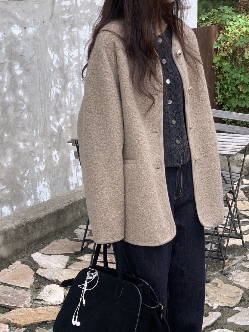 LOGARDEN韓國直郵㊣女士新品25秋冬休閑人氣真品時尚職業夾克LO GARDEN夾克