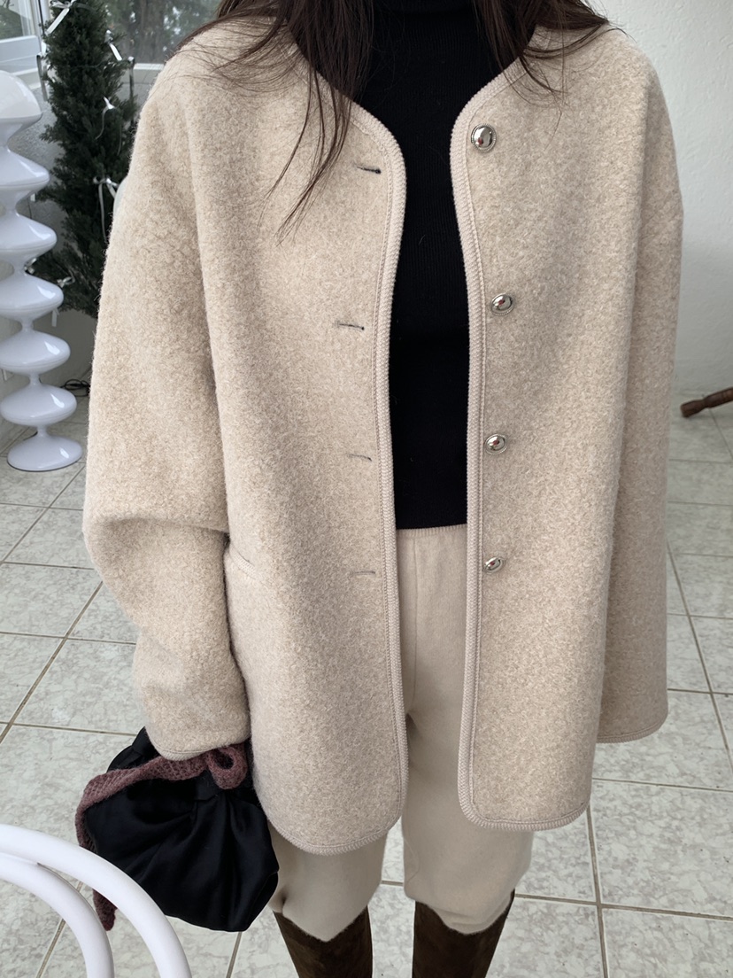 LOGARDEN韓國直郵㊣女士新品25秋冬休閑人氣真品時尚職業夾克LO GARDEN夾克圖色3