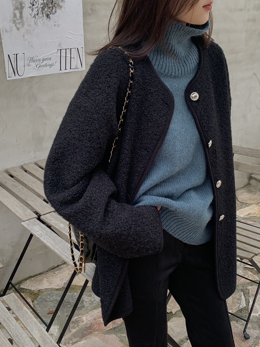 LOGARDEN韓國直郵㊣女士新品25秋冬休閑人氣真品時尚職業夾克LO GARDEN夾克圖色4