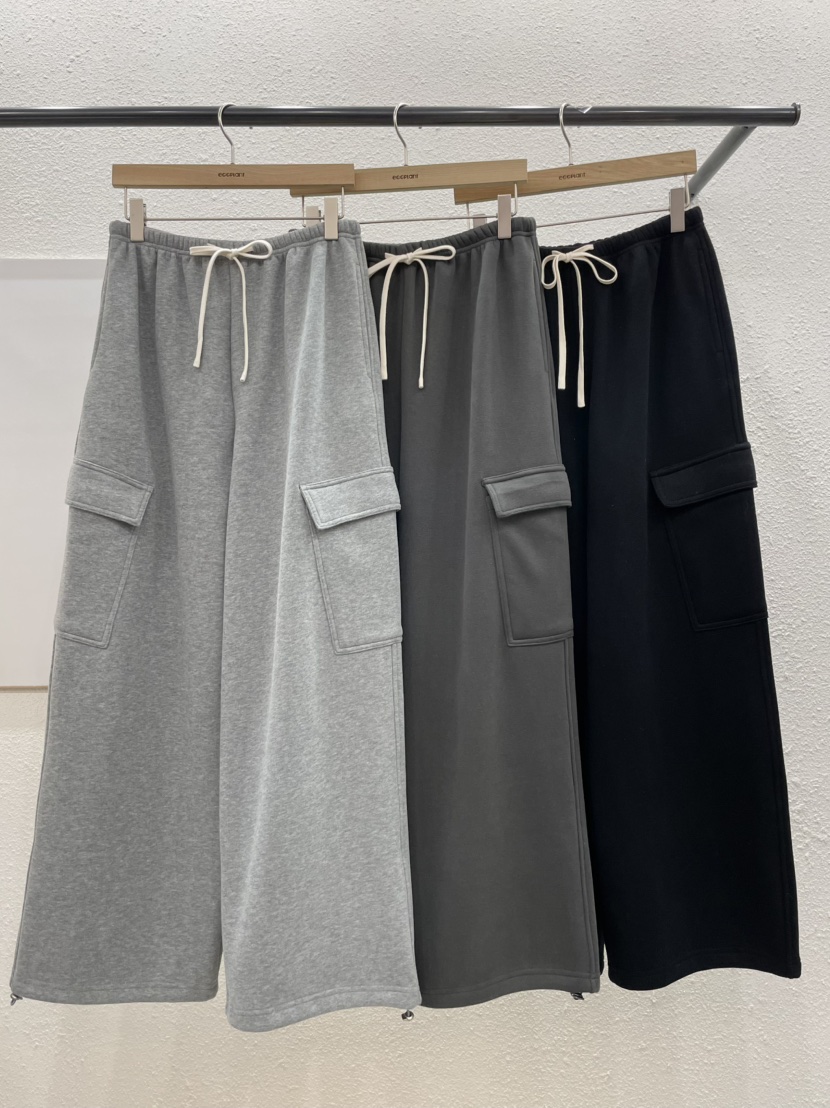 EGGPLANT韓國代購㊣女士新品25秋冬人氣休閑時尚休閑褲加絨EGGPLANT休閑褲