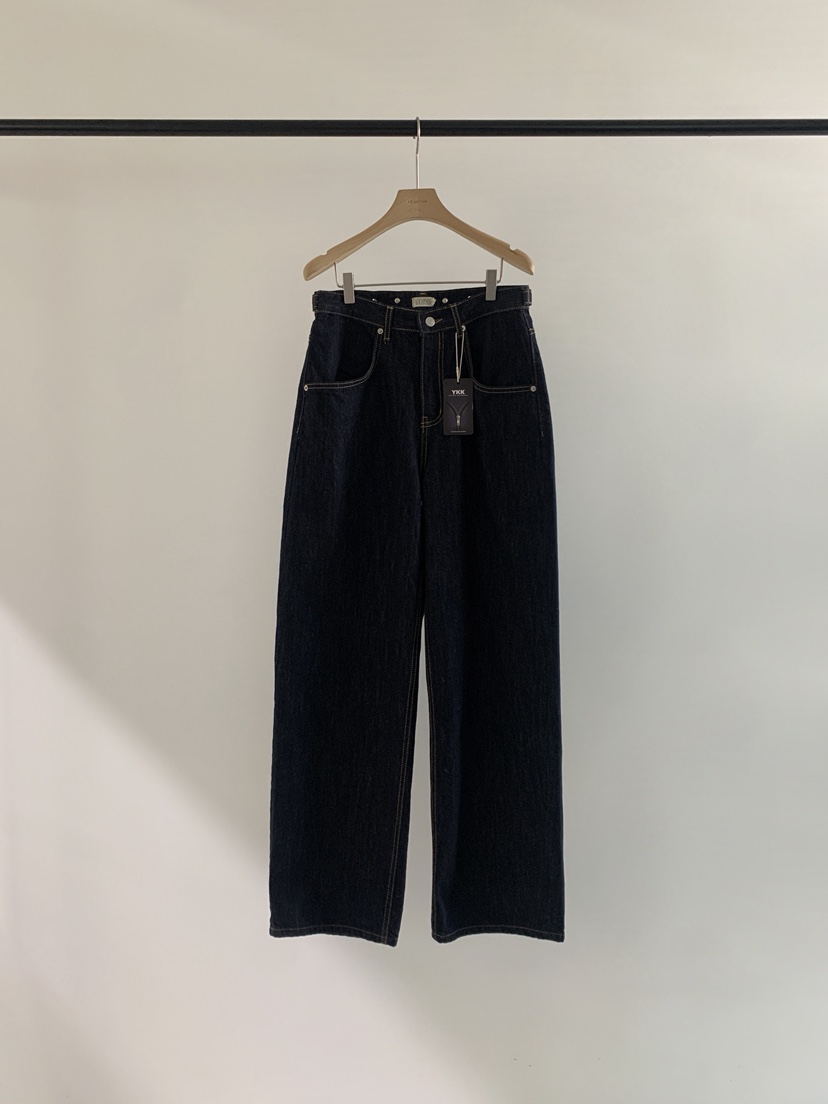 LOGARDEN韓國代購㊣女裝新款職業休閑25秋冬人氣真品牛仔褲LO GARDEN牛仔褲