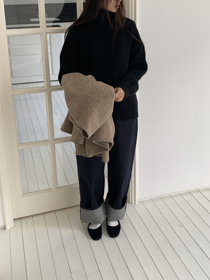 LOGARDEN韓國代購㊣女裝新款職業休閑25秋冬人氣真品牛仔褲LO GARDEN牛仔褲