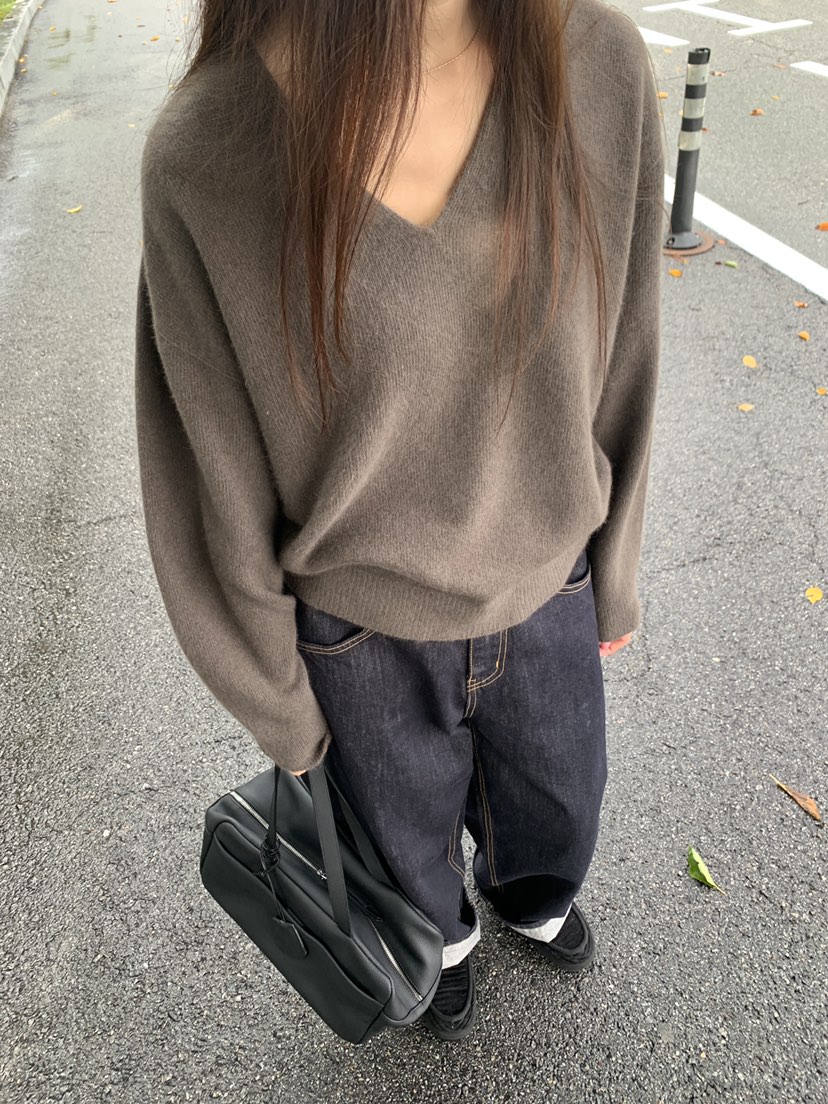 LOGARDEN韓國代購㊣女裝新款職業休閑25秋冬人氣真品牛仔褲LO GARDEN牛仔褲