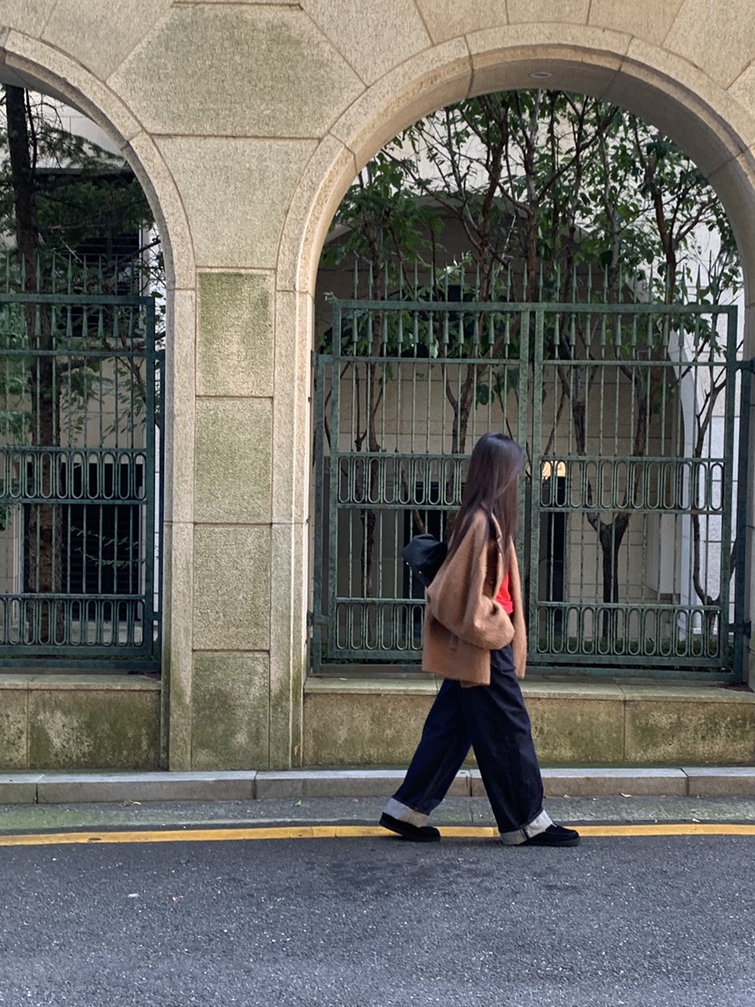 LOGARDEN韓國代購㊣女裝新款職業休閑25秋冬人氣真品牛仔褲LO GARDEN牛仔褲