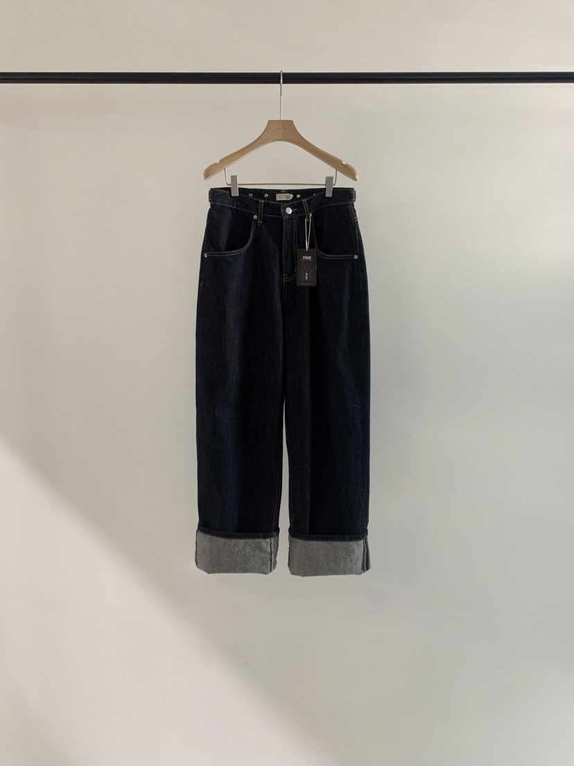 LOGARDEN韓國代購㊣女裝新款職業休閑25秋冬人氣真品牛仔褲LO GARDEN牛仔褲