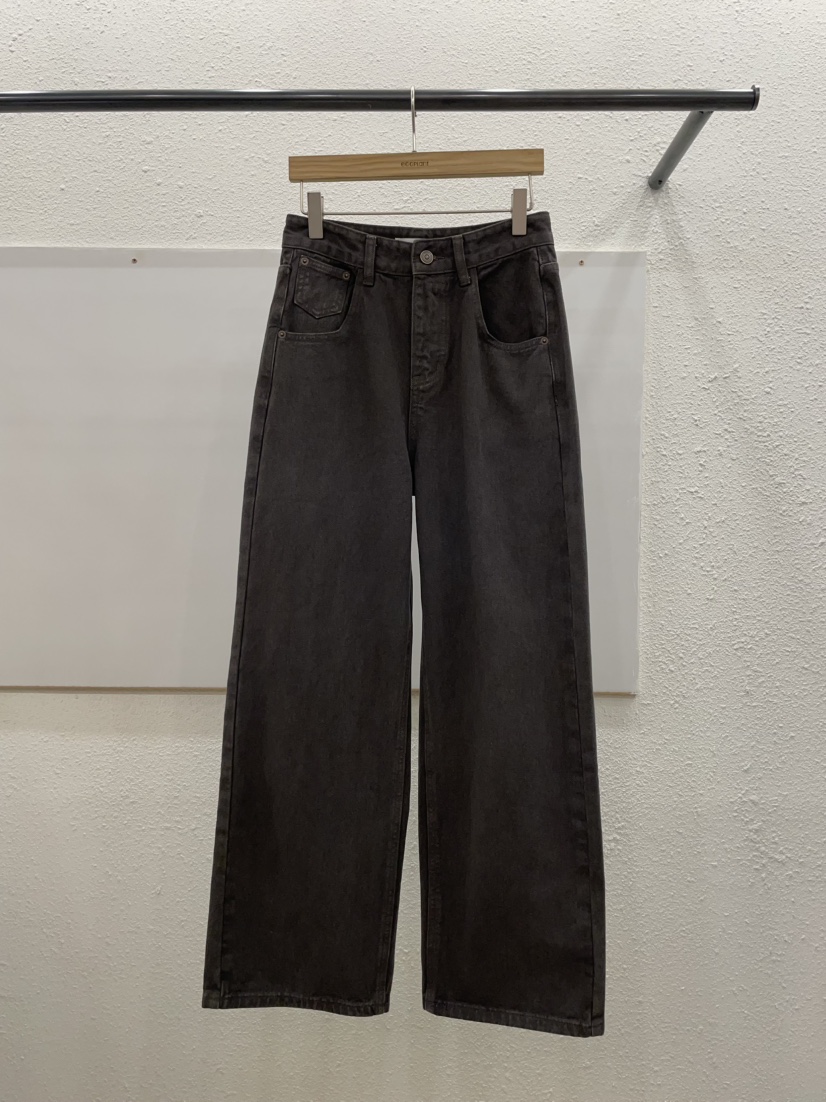 EGGPLANT東大門㊣代購女士新品25秋冬推薦休閑時尚熱賣牛仔褲EGGPLANT牛仔褲圖色2