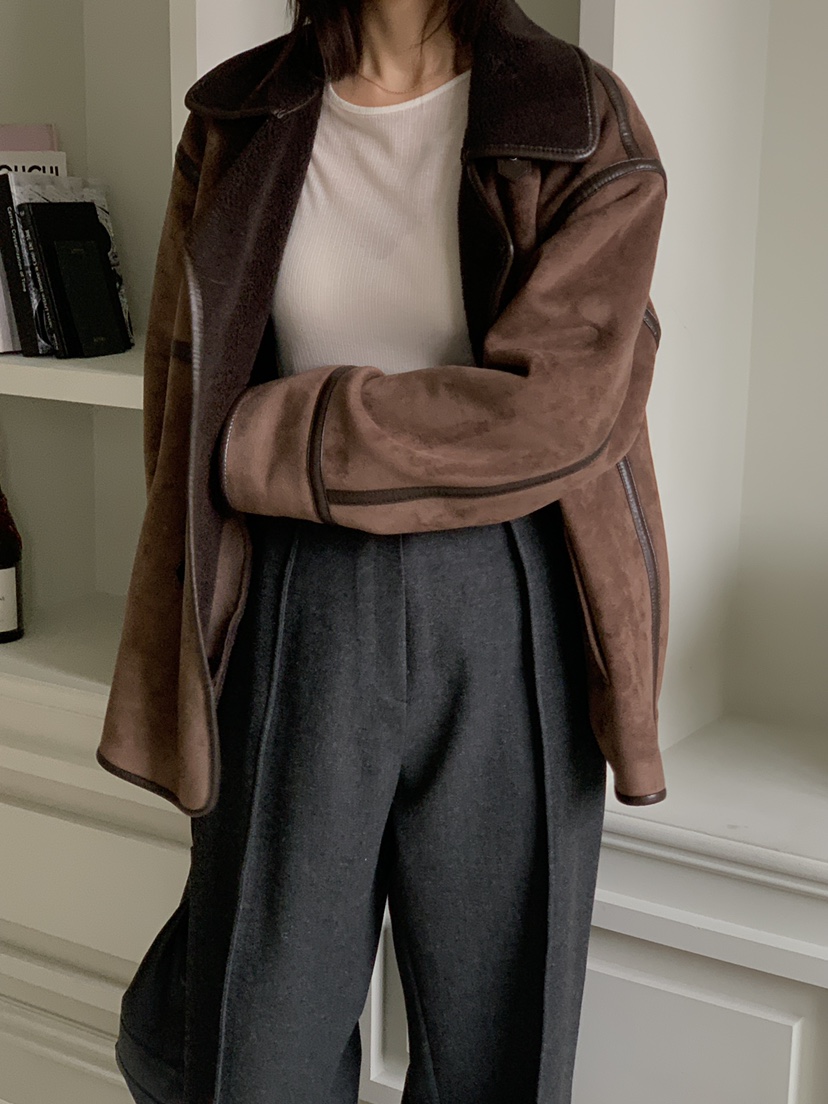 LOGARDEN東大門㊣實拍女裝新品熱賣時尚職業25秋冬休閑夾克LO GARDEN夾克