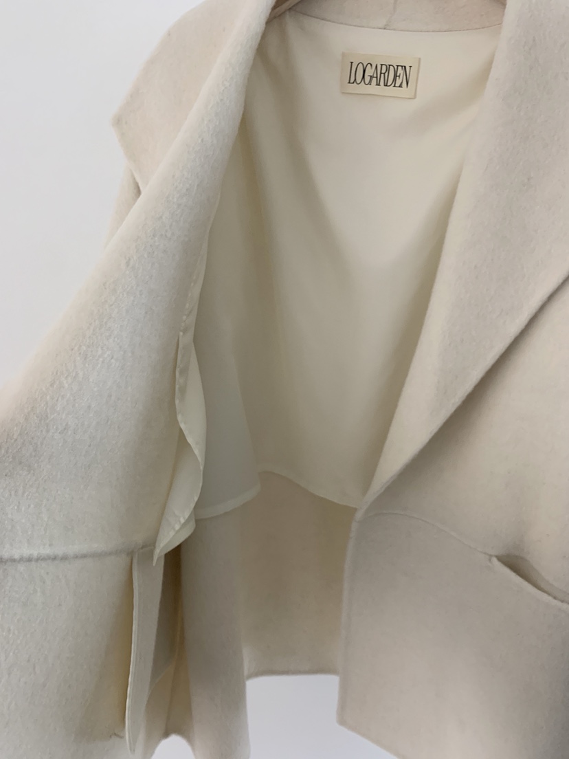 LOGARDEN東大門㊣代購女士新款時尚25秋冬休閑人氣中長款大衣LO GARDEN中長款大衣