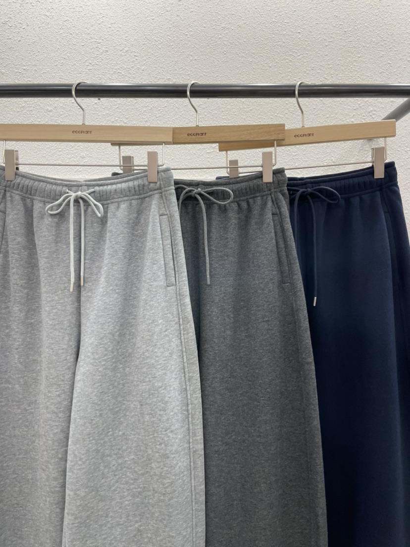 EGGPLANT東大門㊣代購女裝新品時尚推薦休閑褲口袋加絨抓絨EGGPLANT休閑褲