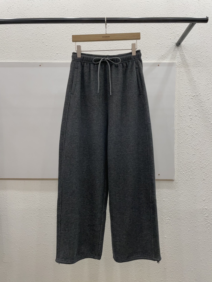 EGGPLANT東大門㊣代購女裝新品時尚推薦休閑褲口袋加絨抓絨EGGPLANT休閑褲圖色2