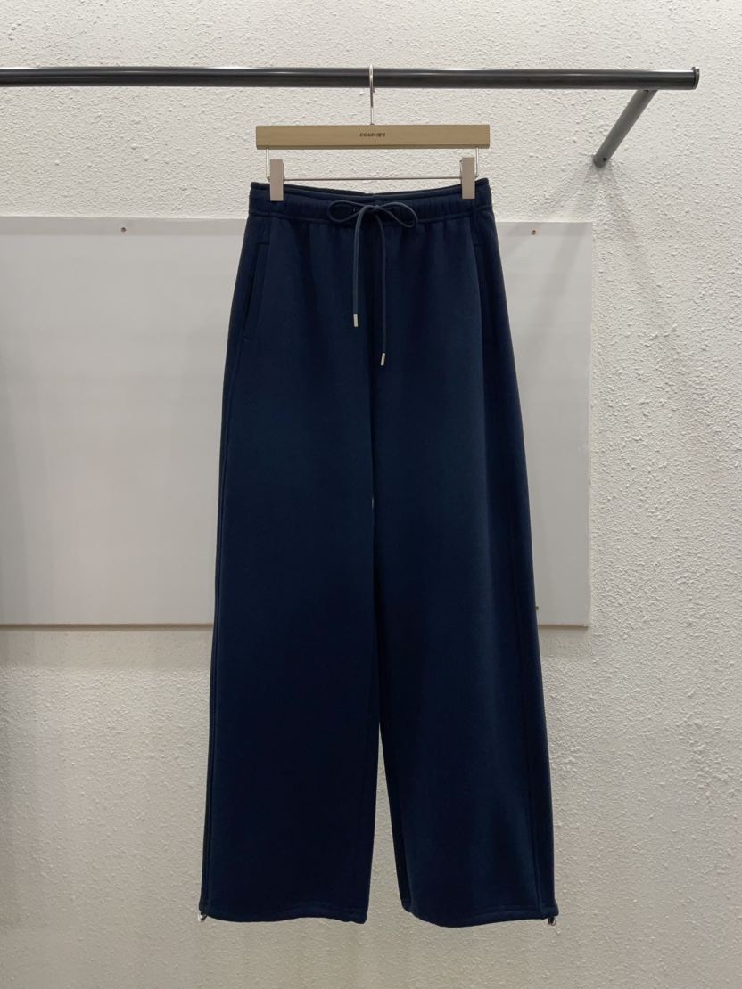 EGGPLANT東大門㊣代購女裝新品時尚推薦休閑褲口袋加絨抓絨EGGPLANT休閑褲圖色3