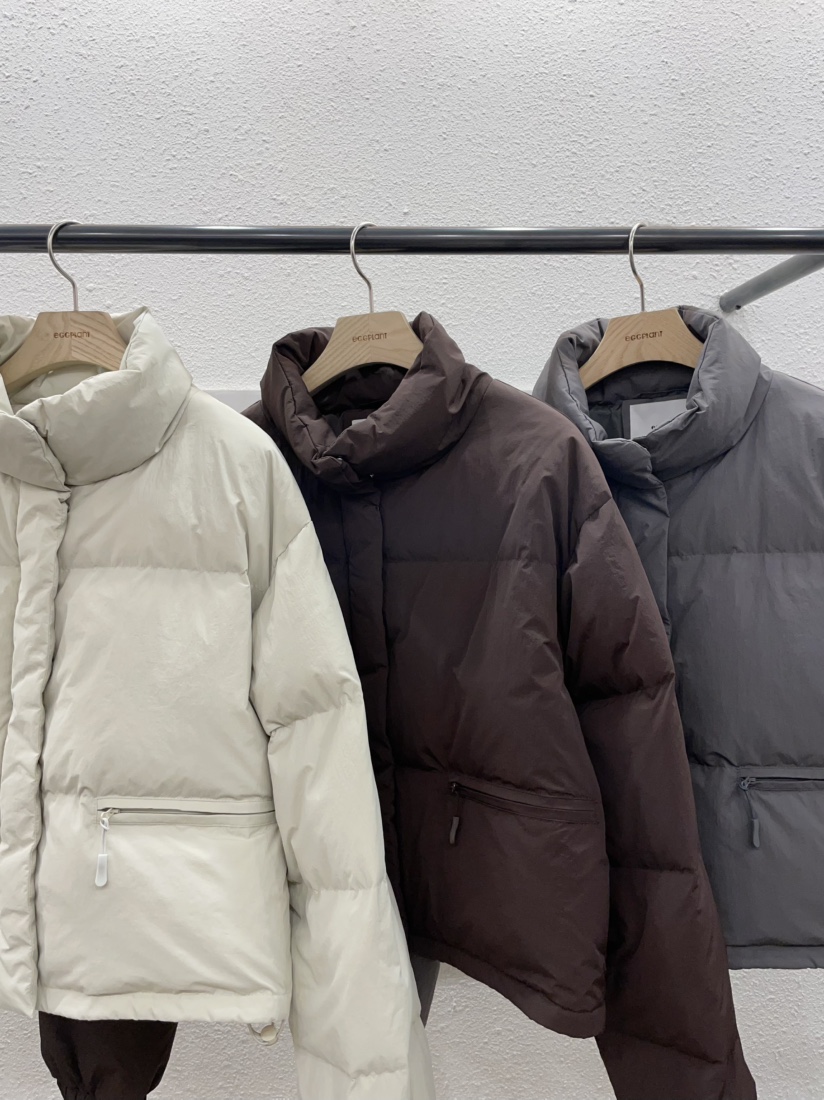 EGGPLANT韓國直郵㊣女裝新款推薦真品25秋冬職業短款羽絨服EGGPLANT短款羽絨服