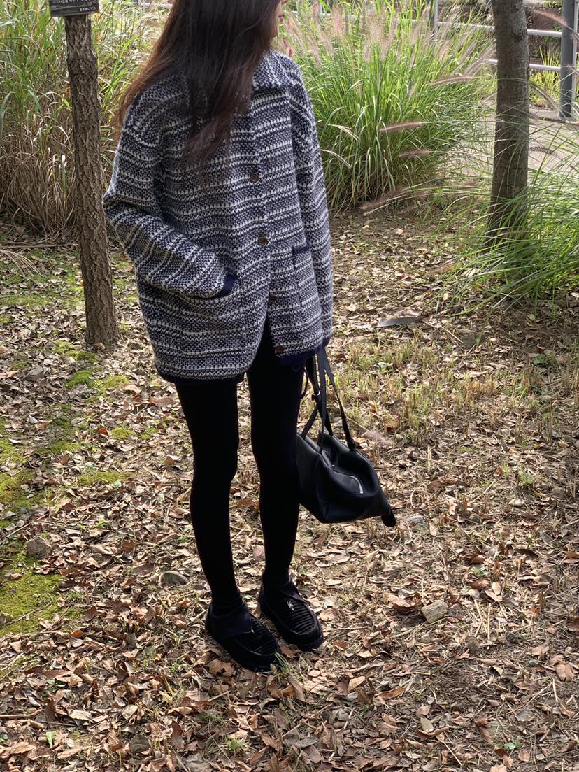 LOGARDEN東大門㊣實拍女裝新款25秋冬時尚職業人氣針織衫口袋LO GARDEN針織衫