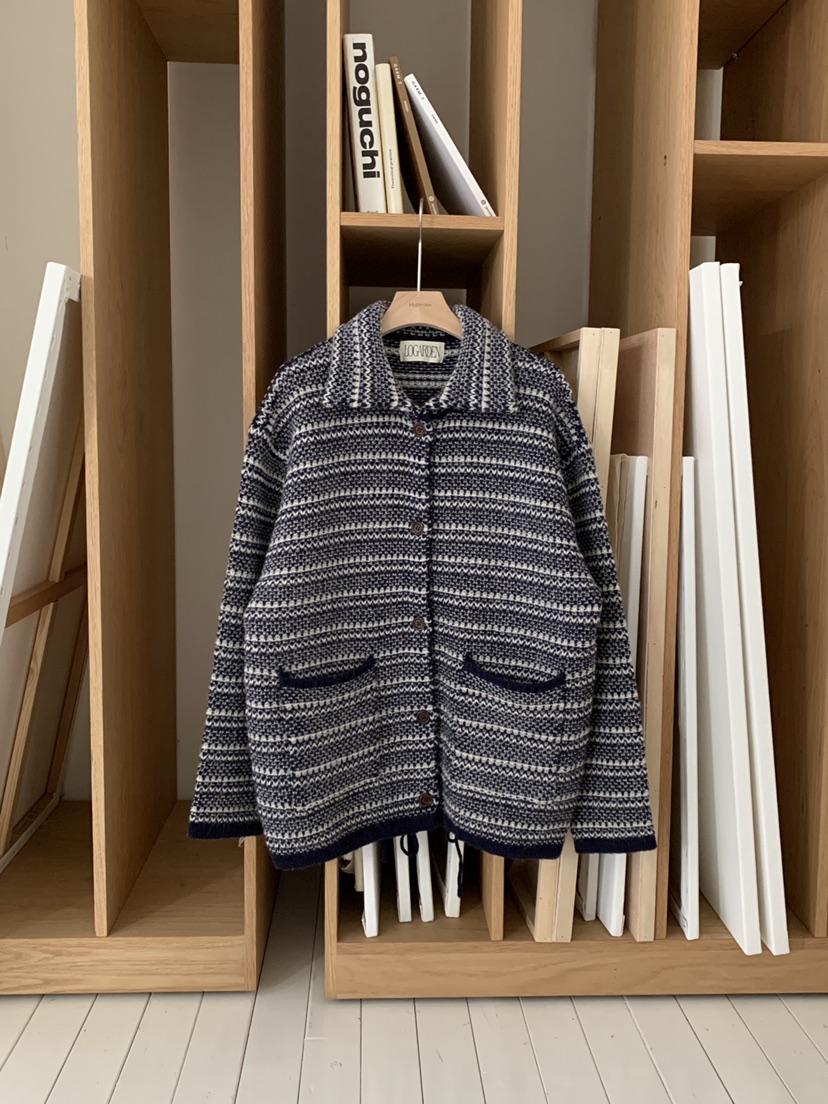 LOGARDEN東大門㊣實拍女裝新款25秋冬時尚職業人氣針織衫口袋LO GARDEN針織衫