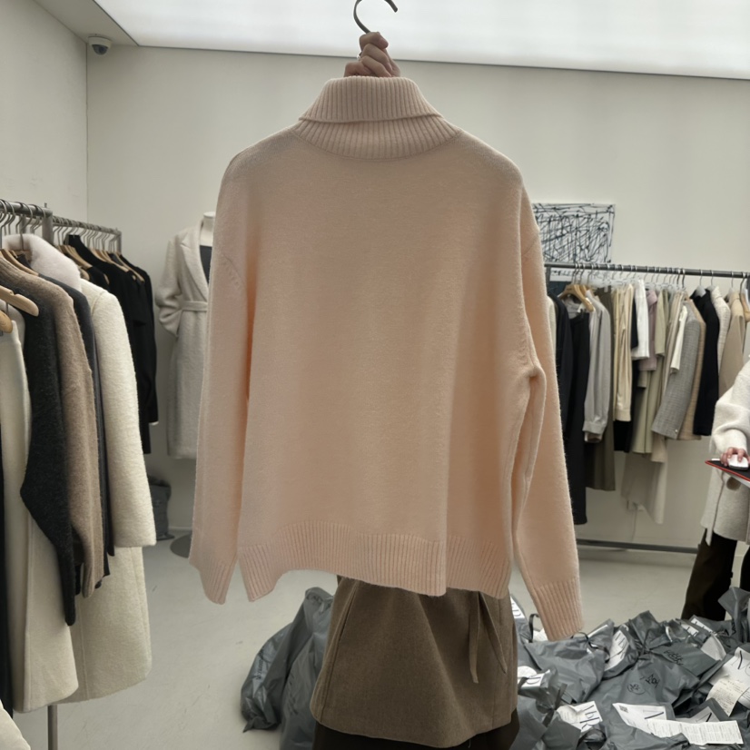 MER韓國代購㊣女士新品休閑25秋冬職業人氣時尚熱賣真品針織衫MER/ANGELO BIANCO針織衫