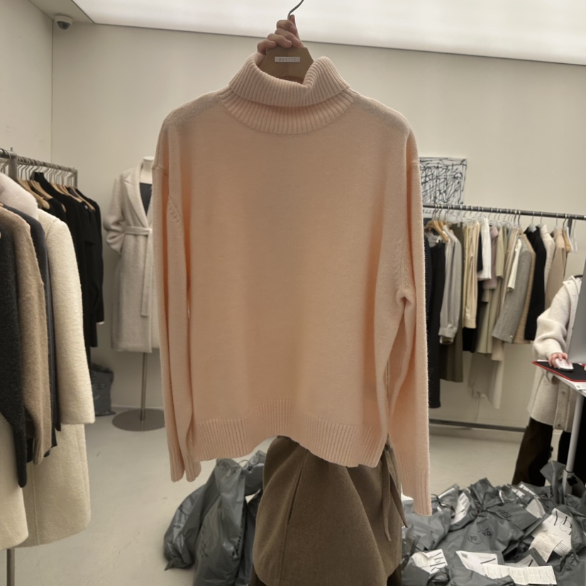 MER韓國代購㊣女士新品休閑25秋冬職業人氣時尚熱賣真品針織衫MER/ANGELO BIANCO針織衫圖色2