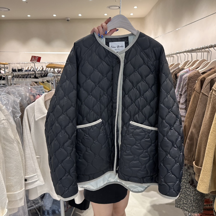 CREME BRULEE東大門㊣代購女裝新品人氣25秋冬時尚短款棉服CREME BRULEE/DH短款棉服圖色2