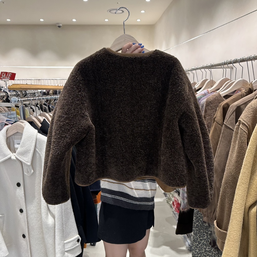 CREME BRULEE韓國代購㊣女士新品時尚人氣熱賣夾克兩面穿雙面CREME BRULEE/DH夾克