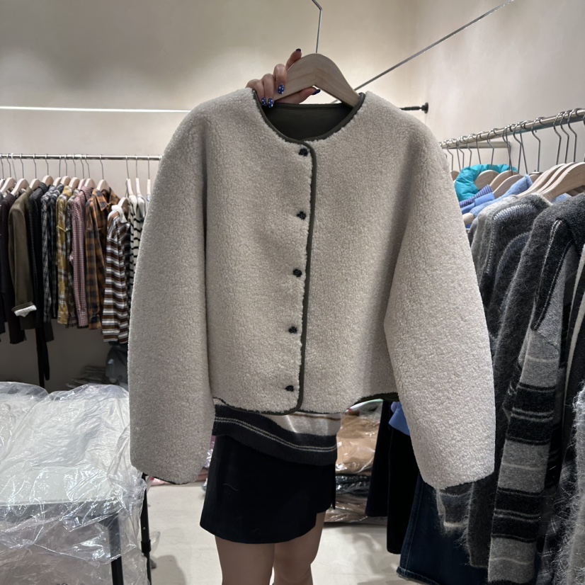 CREME BRULEE韓國代購㊣女士新品時尚人氣熱賣夾克兩面穿雙面CREME BRULEE/DH夾克