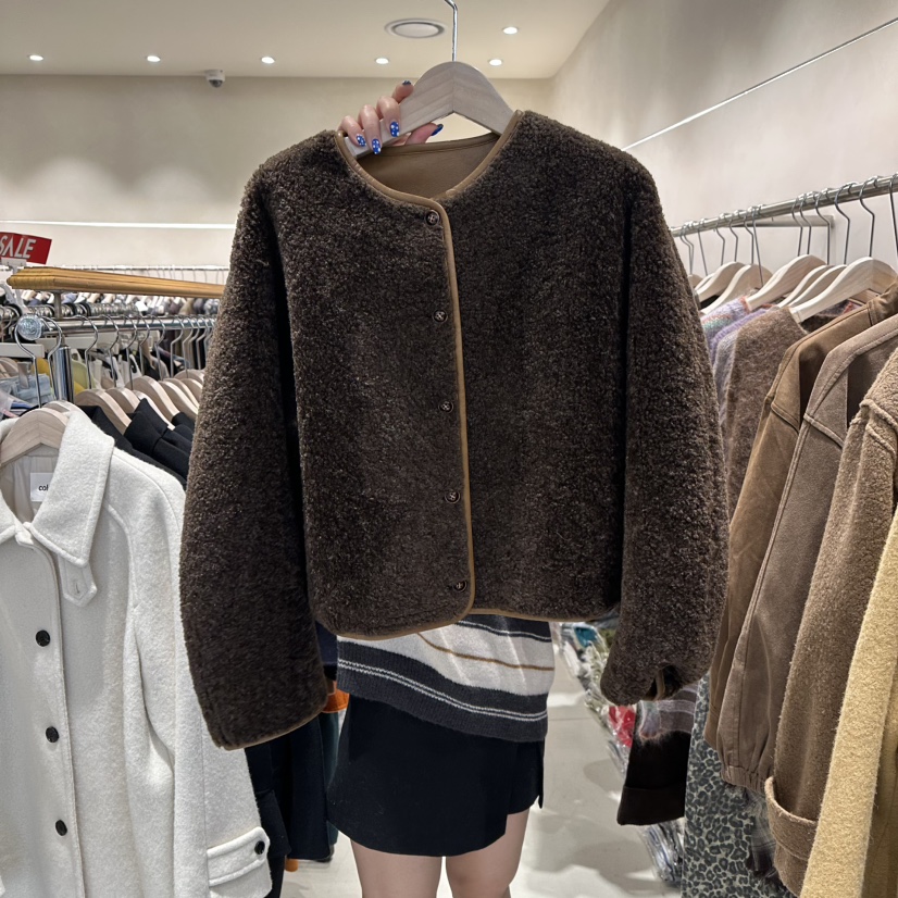 CREME BRULEE韓國代購㊣女士新品時尚人氣熱賣夾克兩面穿雙面CREME BRULEE/DH夾克圖色3