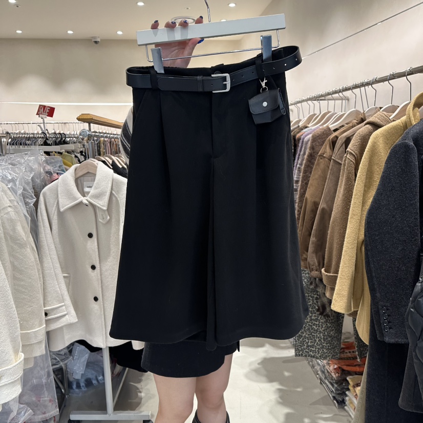 CREME BRULEE東大門㊣代購女士新款熱賣人氣推薦短褲含腰帶CREME BRULEE/DH短褲圖色2