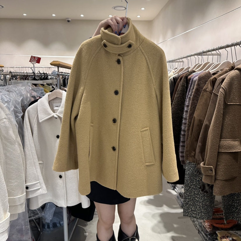 CREME BRULEE東大門㊣直郵女裝新品時尚休閑25秋冬夾克羊駝CREME BRULEE/DH夾克圖色2