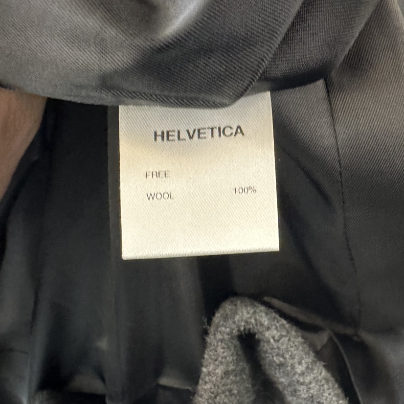 HELVETICA韓國代購㊣女裝新品真品人氣短款大衣含腰帶羊毛系帶HELVETICA短款大衣