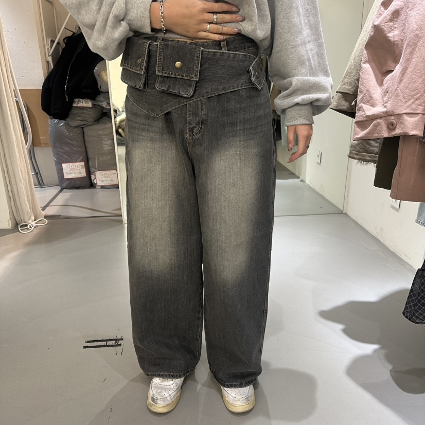 VAULT韓國直郵㊣女士新品推薦休閑真品時尚熱賣25秋冬牛仔褲VAULT牛仔褲