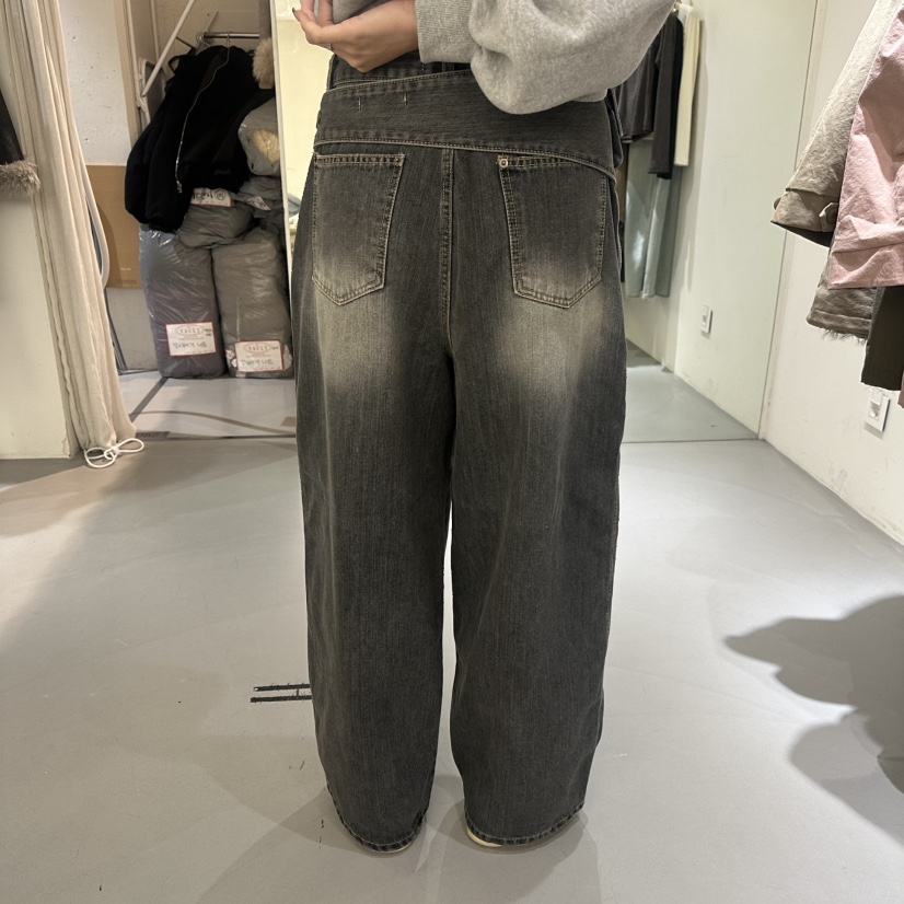 VAULT韓國直郵㊣女士新品推薦休閑真品時尚熱賣25秋冬牛仔褲VAULT牛仔褲