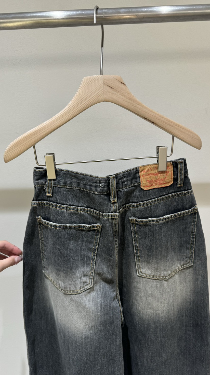 VAULT韓國直郵㊣女士新品推薦休閑真品時尚熱賣25秋冬牛仔褲VAULT牛仔褲