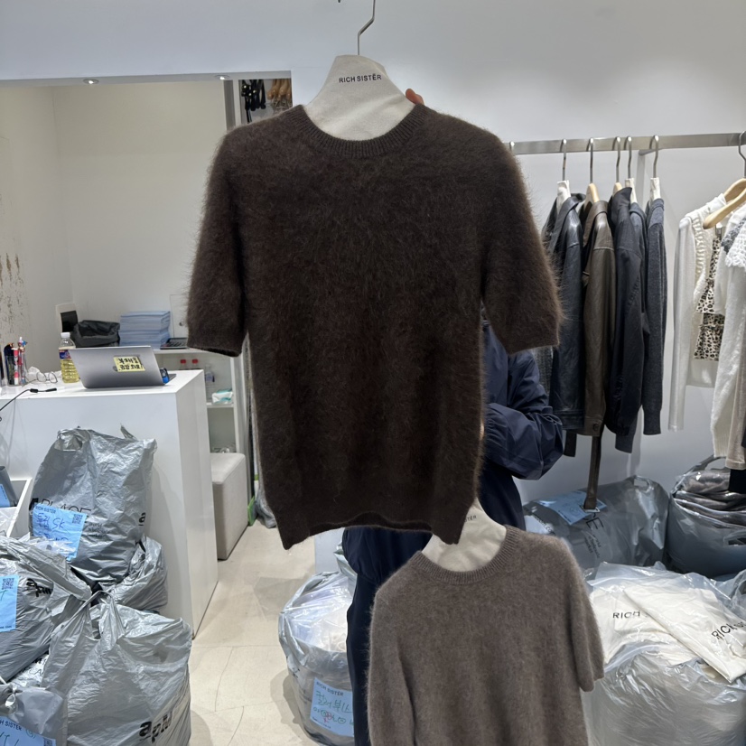 RICH SISTER東大門㊣實拍女裝新品熱賣推薦時尚針織衫馬海毛RICH SISTER針織衫圖色2