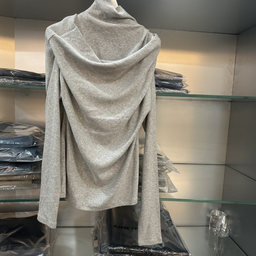 AIME HOPE MAKE東大門㊣代購女裝新品25秋冬熱賣時尚長袖T恤AIME HOPE MAKE長袖T恤圖色2