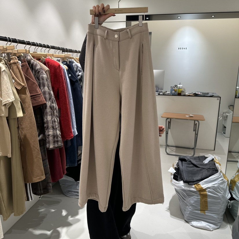 BEENS東大門㊣實拍女士新款人氣25秋冬熱賣推薦真品休閑褲圓領BEENS休閑褲