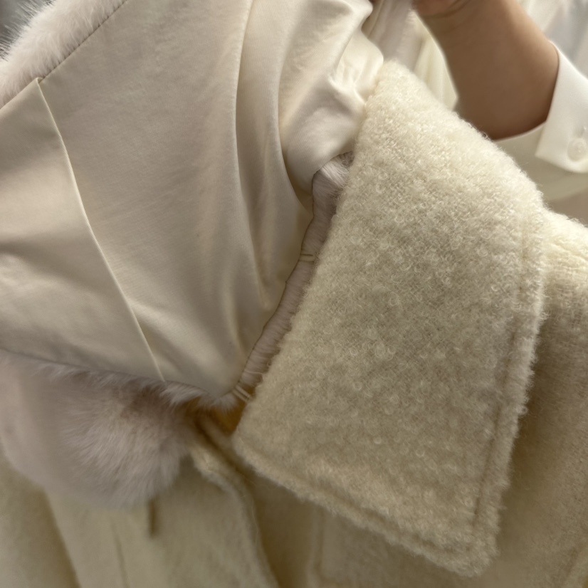 MER東大門㊣直郵女士新品休閑人氣職業熱賣25秋冬中長款大衣羊毛MER/ANGELO BIANCO中長款大衣