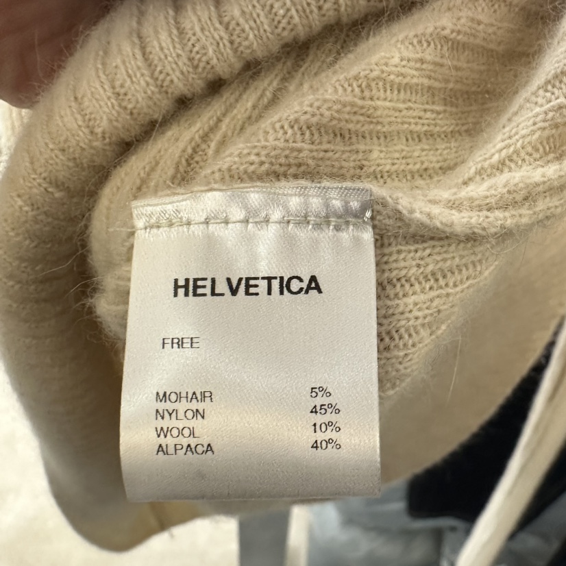 HELVETICA東大門㊣直郵女士新款時尚職業針織衫不含圍巾羅紋HELVETICA針織衫