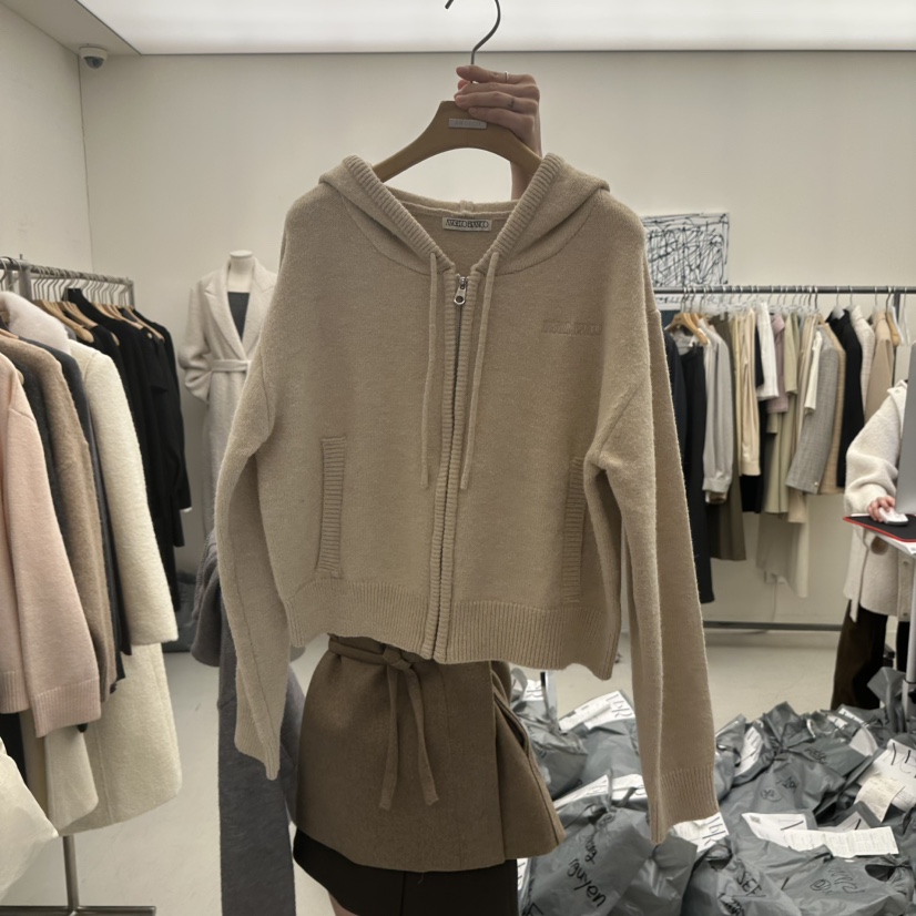 MER東大門㊣代購女士新品職業推薦真品25秋冬休閑時尚夾克拉鏈MER/ANGELO BIANCO夾克圖色2