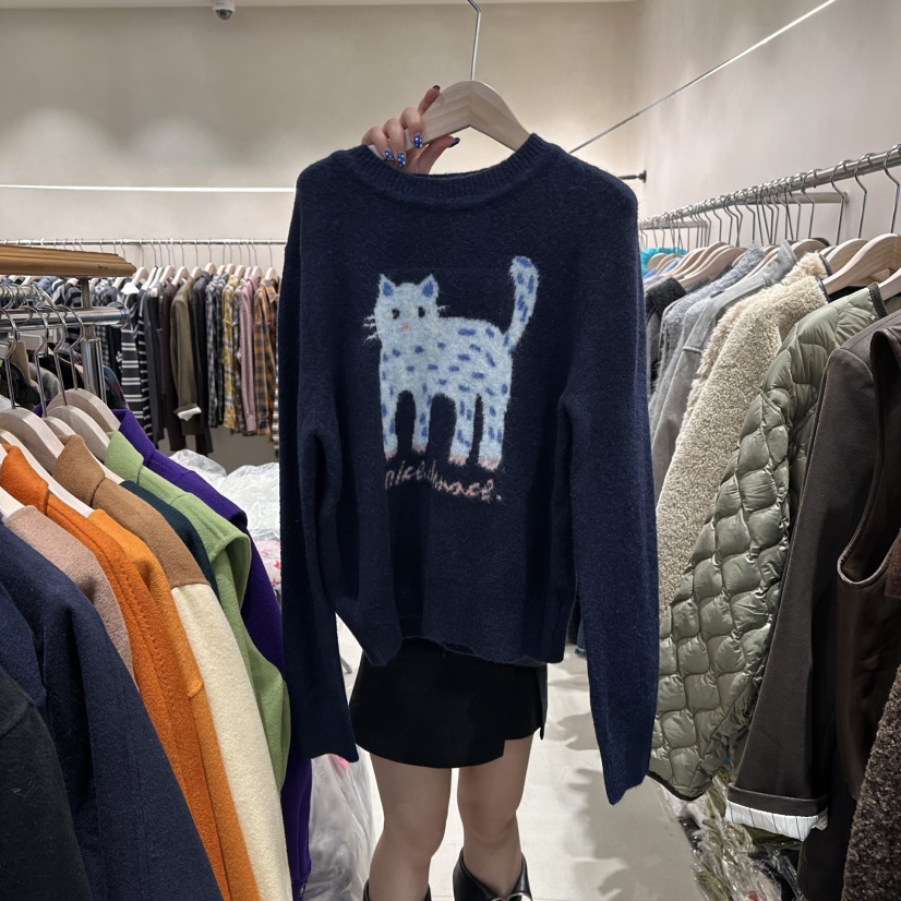 CREME BRULEE東大門㊣直郵女士新品時尚真品熱賣休閑針織衫CREME BRULEE/DH針織衫