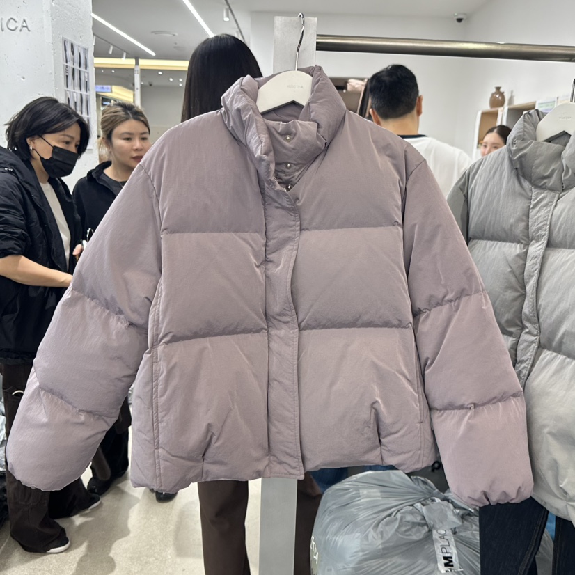 HELVETICA東大門㊣實拍女士新品25秋冬人氣短款羽絨服填充鴨絨HELVETICA短款羽絨服圖色2