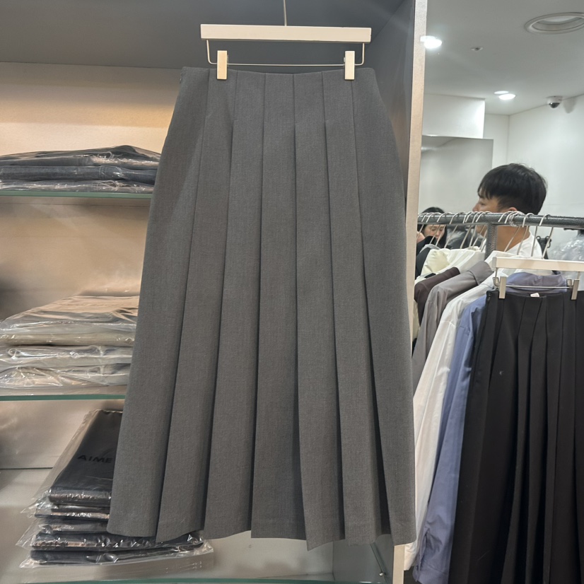 AIME HOPE MAKE韓國代購㊣女裝新款25秋冬熱賣休閑真品長裙AIME HOPE MAKE長裙