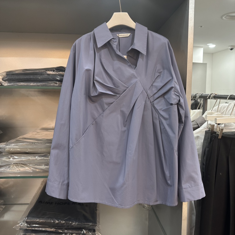 AIME HOPE MAKE韓國代購㊣女士新款真品推薦時尚襯衫蕾絲衫AIME HOPE MAKE襯衫/蕾絲衫