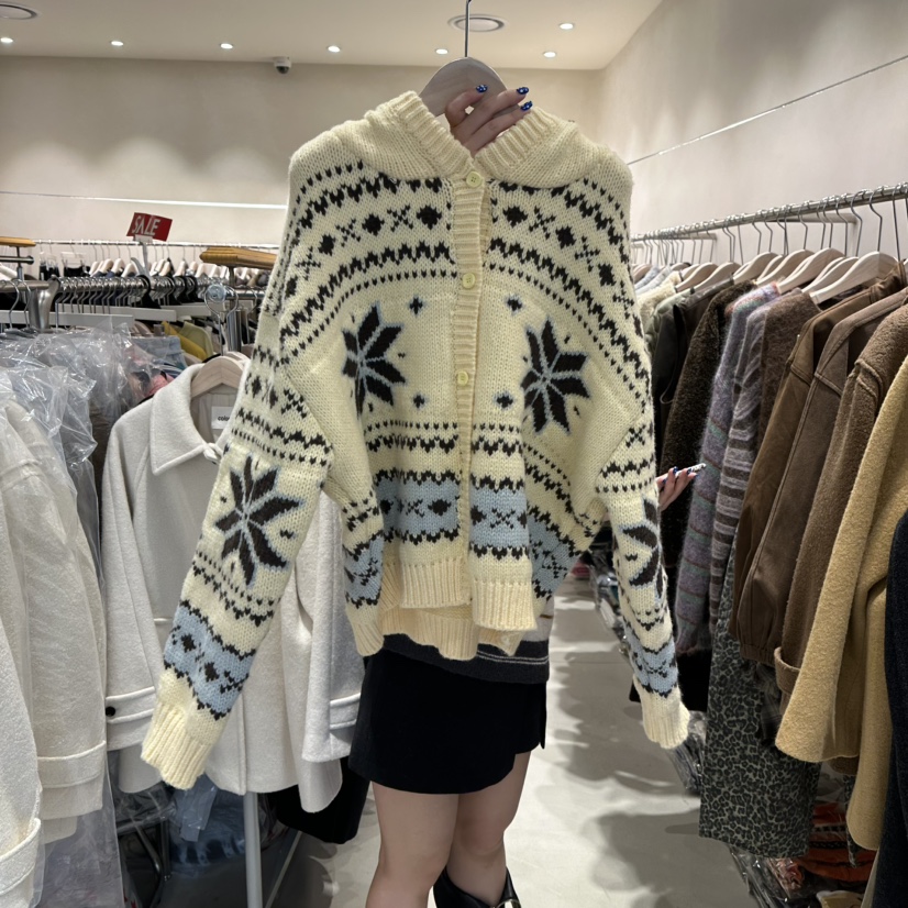 CREME BRULEE東大門㊣實拍女士新款人氣時尚25秋冬推薦針織衫CREME BRULEE/DH針織衫圖色2