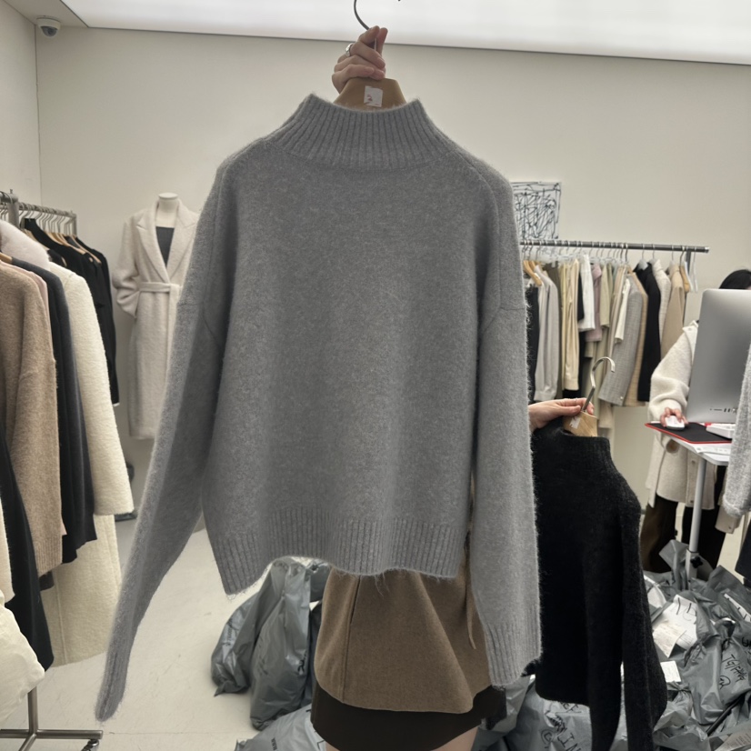 MER東大門㊣代購女士新款真品推薦職業熱賣25秋冬針織衫羊毛高領MER/ANGELO BIANCO針織衫