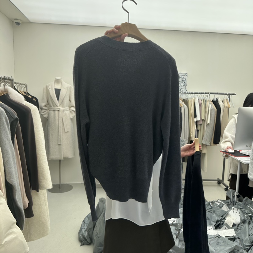 MER東大門㊣代購女裝新款職業人氣熱賣推薦25秋冬針織衫安哥拉MER/ANGELO BIANCO針織衫