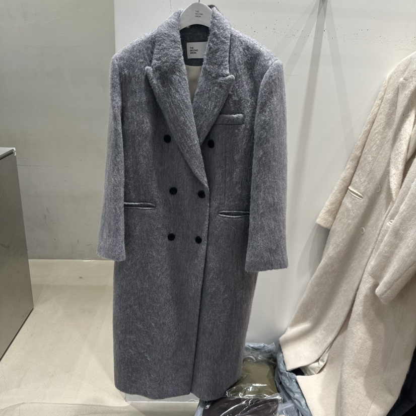 THE SECOND GROW東大門㊣直郵女裝新品職業人氣中長款大衣THE SECOND GROW中長款大衣圖色2