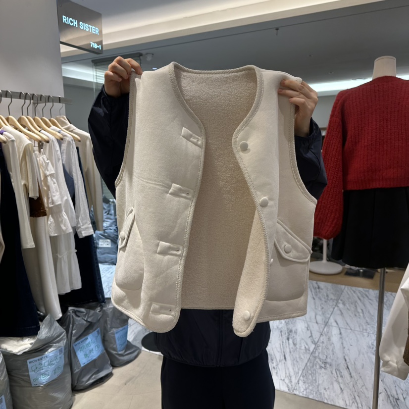 RICH SISTER東大門㊣實拍女裝新款人氣推薦熱賣馬甲不含內搭RICH SISTER馬甲